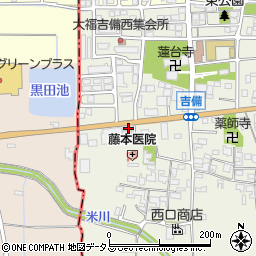 奈良県桜井市吉備433周辺の地図