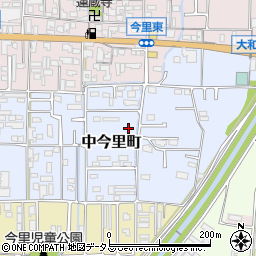 奈良県大和高田市中今里町周辺の地図