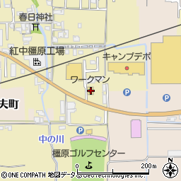 奈良県橿原市出合町37周辺の地図