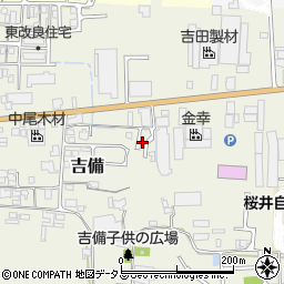 奈良県桜井市吉備550周辺の地図