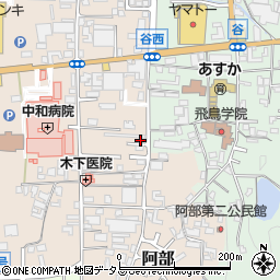 奈良県桜井市阿部546-3周辺の地図