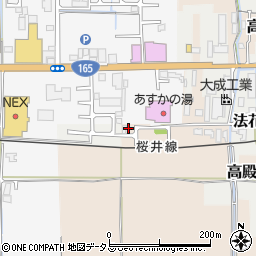 奈良県橿原市高殿町537-6周辺の地図