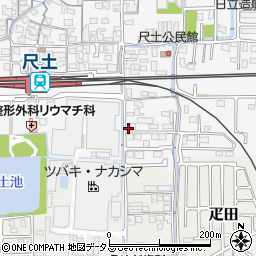 奈良県葛城市尺土28-4周辺の地図