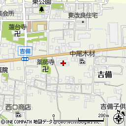 奈良県桜井市吉備507周辺の地図
