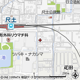 奈良県葛城市尺土28-6周辺の地図