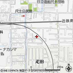 奈良県葛城市尺土41-1周辺の地図