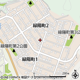広島県福山市緑陽町周辺の地図