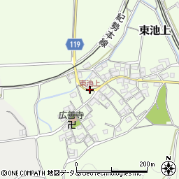 東池上周辺の地図