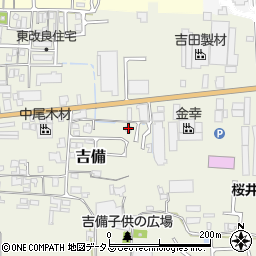 奈良県桜井市吉備549周辺の地図
