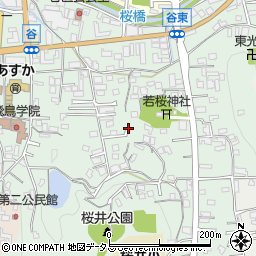 奈良県桜井市谷周辺の地図