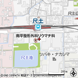 奈良県葛城市尺土9周辺の地図