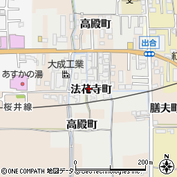 奈良県橿原市法花寺町106周辺の地図