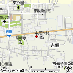 奈良県桜井市吉備521周辺の地図