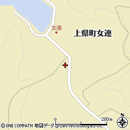 長崎県対馬市上県町女連107周辺の地図