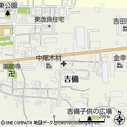 奈良県桜井市吉備357周辺の地図