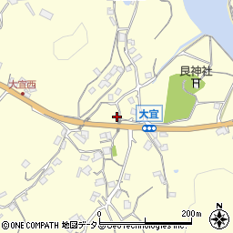 岡山県笠岡市大宜916-1周辺の地図