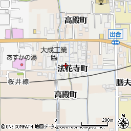 奈良県橿原市法花寺町52-2周辺の地図