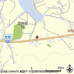 岡山県笠岡市大宜348周辺の地図