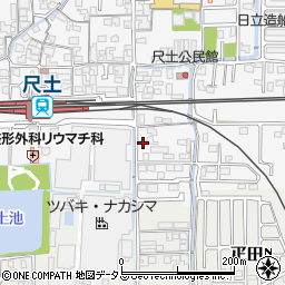 奈良県葛城市尺土30-4周辺の地図