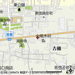 奈良県桜井市吉備520周辺の地図