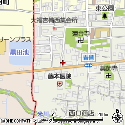 奈良県桜井市吉備452周辺の地図