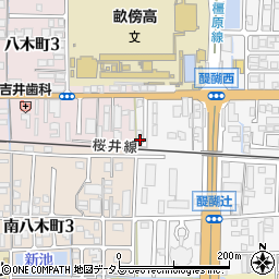 奈良県橿原市醍醐町300-10周辺の地図