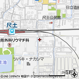奈良県葛城市尺土30周辺の地図