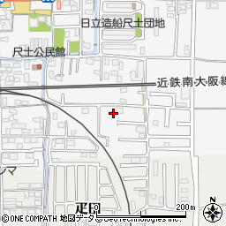 奈良県葛城市尺土50-2周辺の地図
