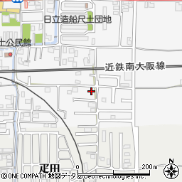 奈良県葛城市尺土55-13周辺の地図