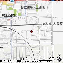 奈良県葛城市尺土55-4周辺の地図