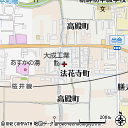 奈良県橿原市法花寺町50-6周辺の地図