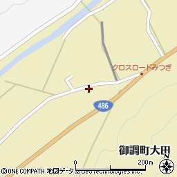 広島県尾道市御調町大田486-1周辺の地図