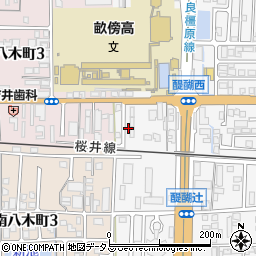奈良県橿原市醍醐町300-18周辺の地図