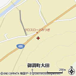 広島県尾道市御調町大田405周辺の地図