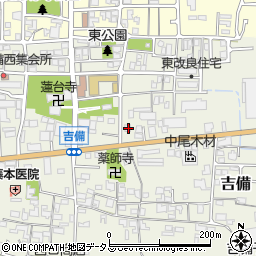 奈良県桜井市吉備493周辺の地図