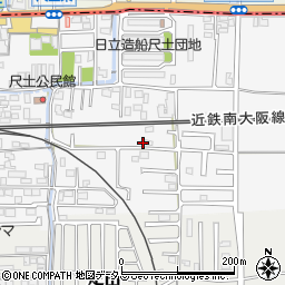 奈良県葛城市尺土174周辺の地図