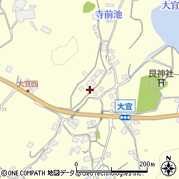 岡山県笠岡市大宜1275-2周辺の地図