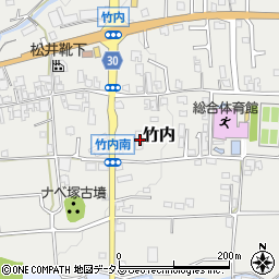 奈良県葛城市竹内673周辺の地図