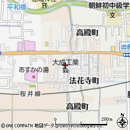 奈良県橿原市法花寺町45-1周辺の地図