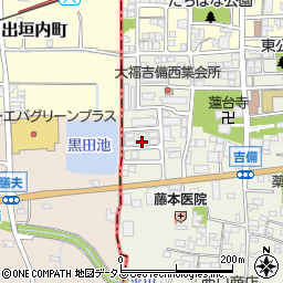 奈良県桜井市吉備435周辺の地図