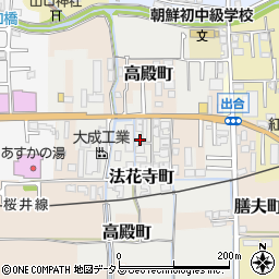 奈良県橿原市法花寺町101周辺の地図