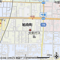 奈良県大和高田市旭南町周辺の地図