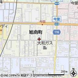 奈良県大和高田市旭南町周辺の地図