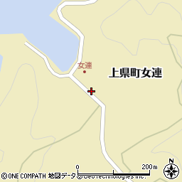 長崎県対馬市上県町女連74周辺の地図