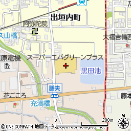 エバグリーン橿原膳夫店周辺の地図