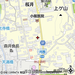 桜井市社会福祉協議会　児童デイサービスセンタークローバー学園周辺の地図
