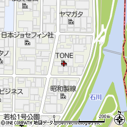 ＴＯＮＥ富田林工場周辺の地図