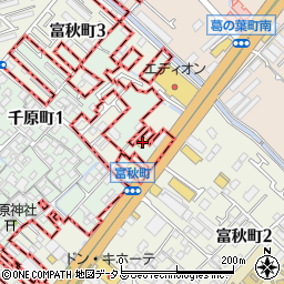 ローソン泉大津千原町店周辺の地図