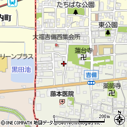 奈良県桜井市吉備446周辺の地図