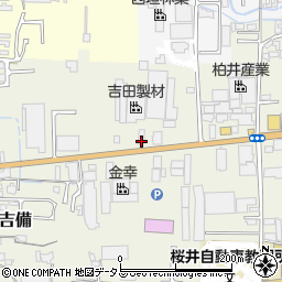 奈良県桜井市吉備557周辺の地図